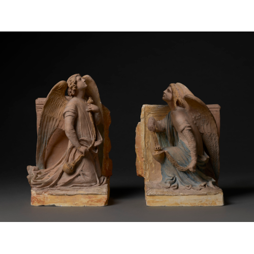 Pair of Kneeling Angels with Censers